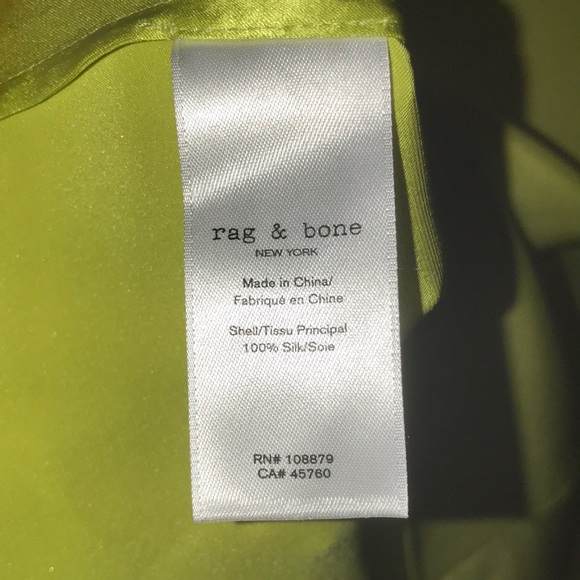 Rag & Bone | 100% Silk Racquel Satin-Paneled Neon Silk Crepe De Chine Camisole - Picture 7 of 9